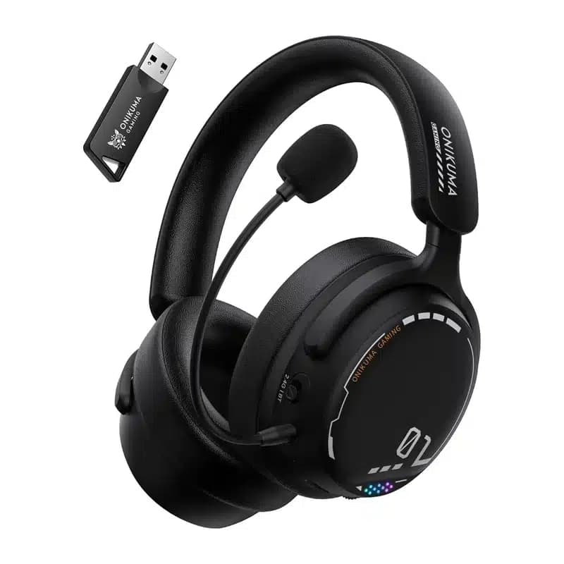 ONIKUMA GT886 Ασύρματα Ακουστικά Gaming, Μαύρα