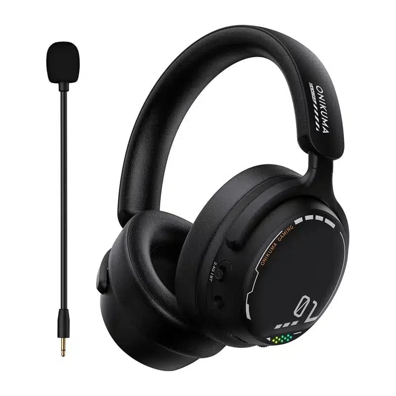 ONIKUMA GT886 Ασύρματα Ακουστικά Gaming, Μαύρα 4