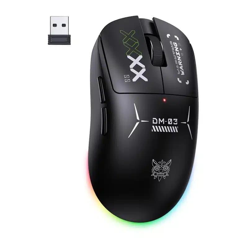 ONIKUMA DM03 RGB Ποντίκι Gaming, Μαύρο