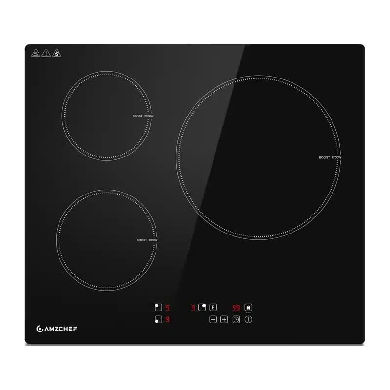 AMZCHEF CE-T-74IB3xyzf-CS Επαγωγική Εστία 3 Ζώνες, 7400 W