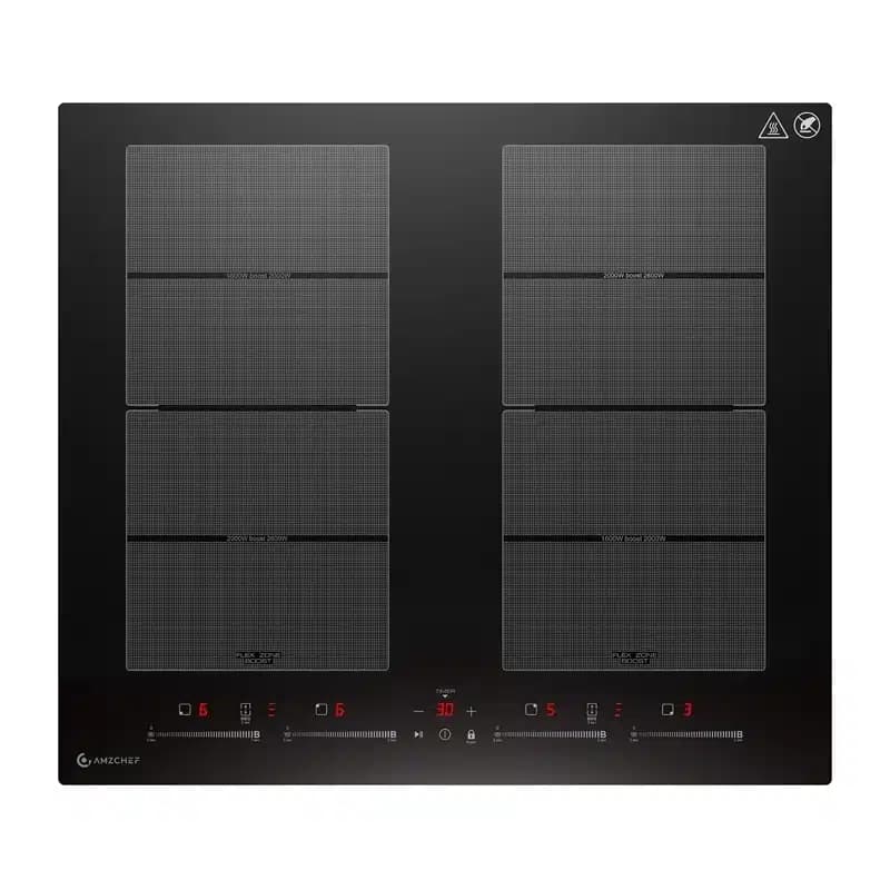 AMZCHEF CE-FS-I74S-FFDD10 Επαγωγική Εστία 4 Ζωνών, FlexZone