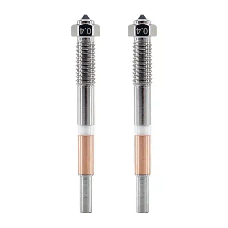QiDi BMN204 ακροφύσιο 0,4 mm διμεταλλικό για Q2 (2 τεμ.)