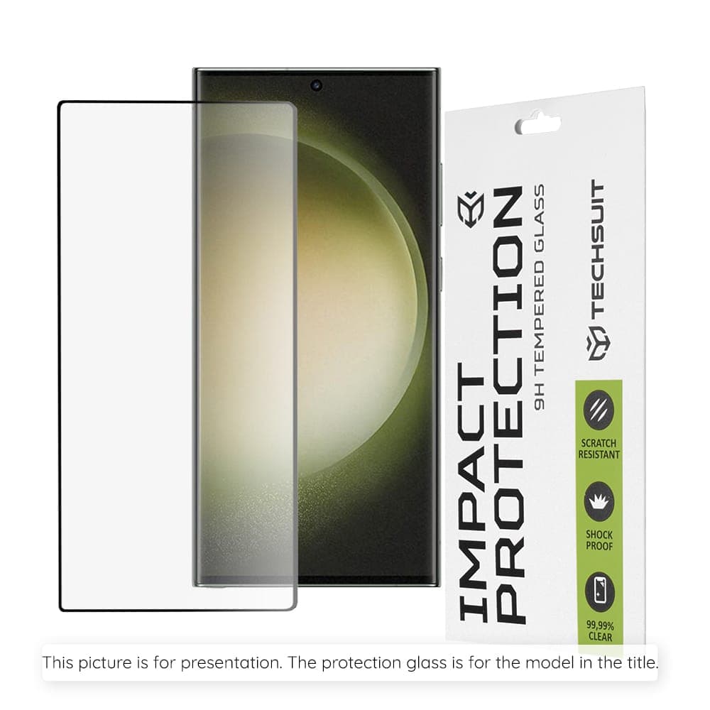 Techsuit 111D Πλήρης Κάλυψη Γυαλί με Κόλλα για Realme P4x 4G / P4 Lite 4G, Μαύρο