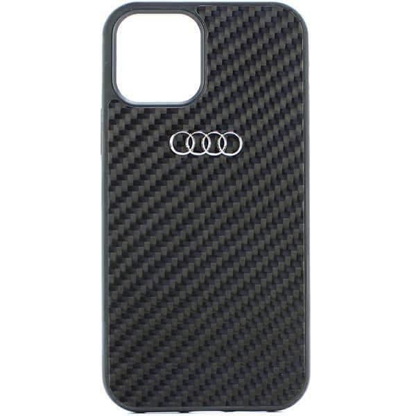 Audi θήκη Carbon Fiber iPhone 11 / Xr 6.1" μαύρη σκληρή AU-TPUPCIP11-R8/D2-BK 2