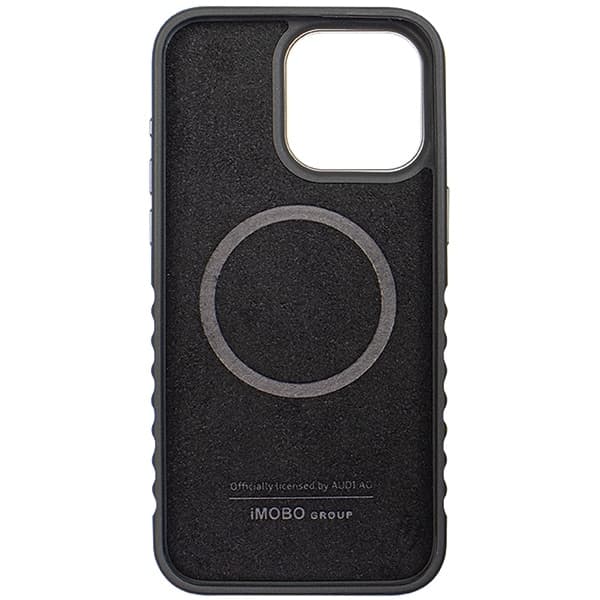 Audi Θήκη Σκληρή Δέρμα MagSafe iPhone 14 Pro Max 6.7" μαύρο-κόκκινο AU-TPUPCMIP14P 6