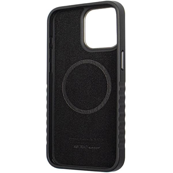 Audi AU-TPUPCMIP15P θήκη σκληρή μαύρο-κόκκινο MagSafe γνήσιο δέρμα iPhone 15 Pro Max 6.7 9