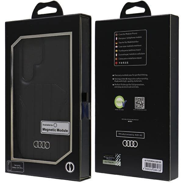Audi Θήκη Συνθετικού Δέρματος MagSafe S24 Ultra S928 μαύρο hardcase AU-TPUPCMS24U-Q5/D1-BK 7