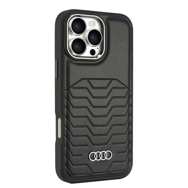 Audi Synthetic Leather - θήκη για Apple iPhone 16 Pro Max - Μαύρο 2