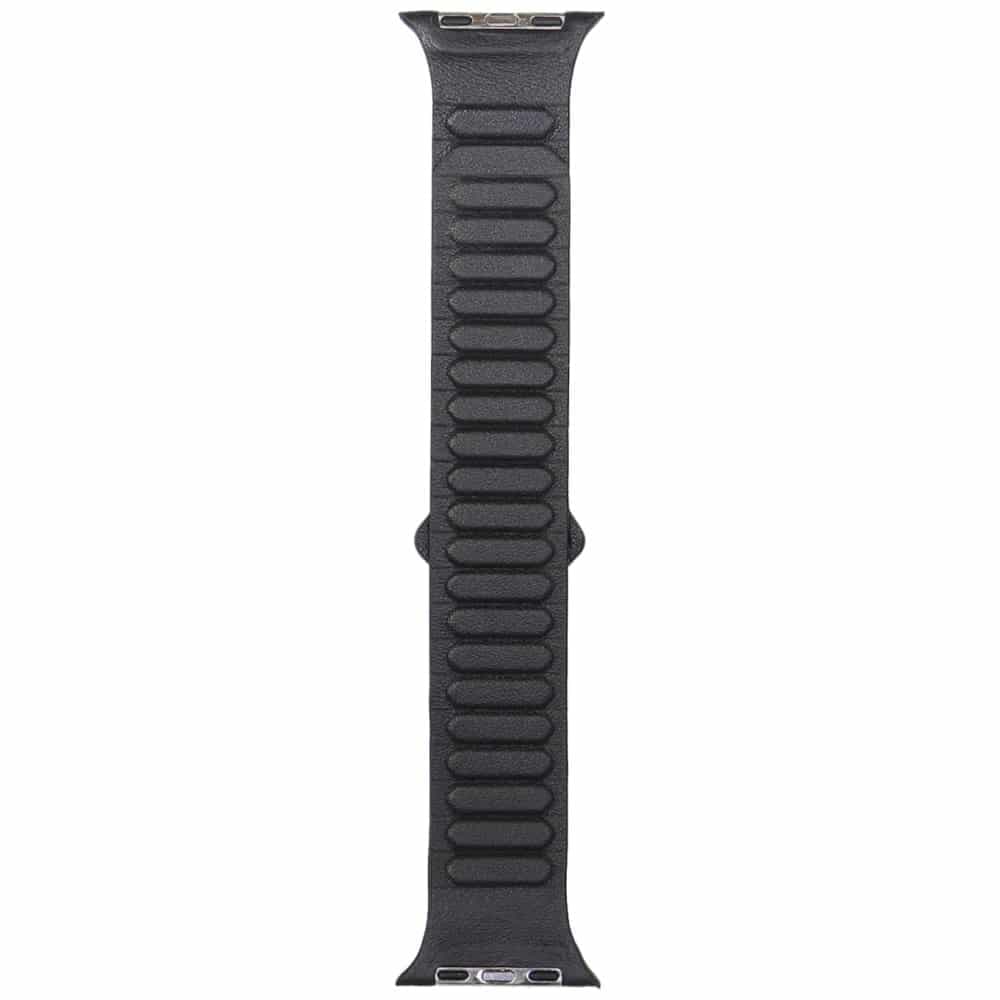 Audi Λουράκι με Μαγνητικό Κρίκο για Apple Watch, Γνήσιο Δέρμα, Μαύρο, 44/45/46/49mm 2