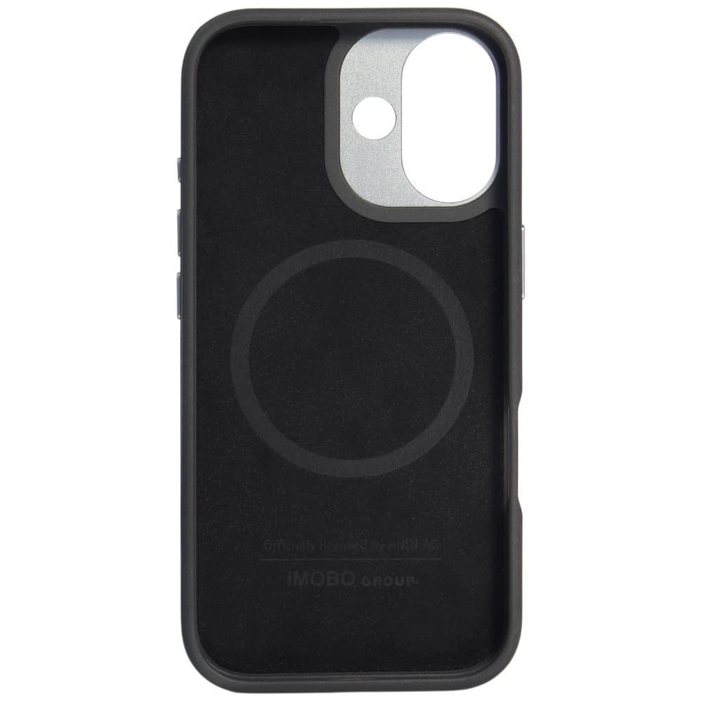 Θήκη Audi R8 Genuine Leather MagSafe για iPhone 17 μαύρο-κόκκινο 8