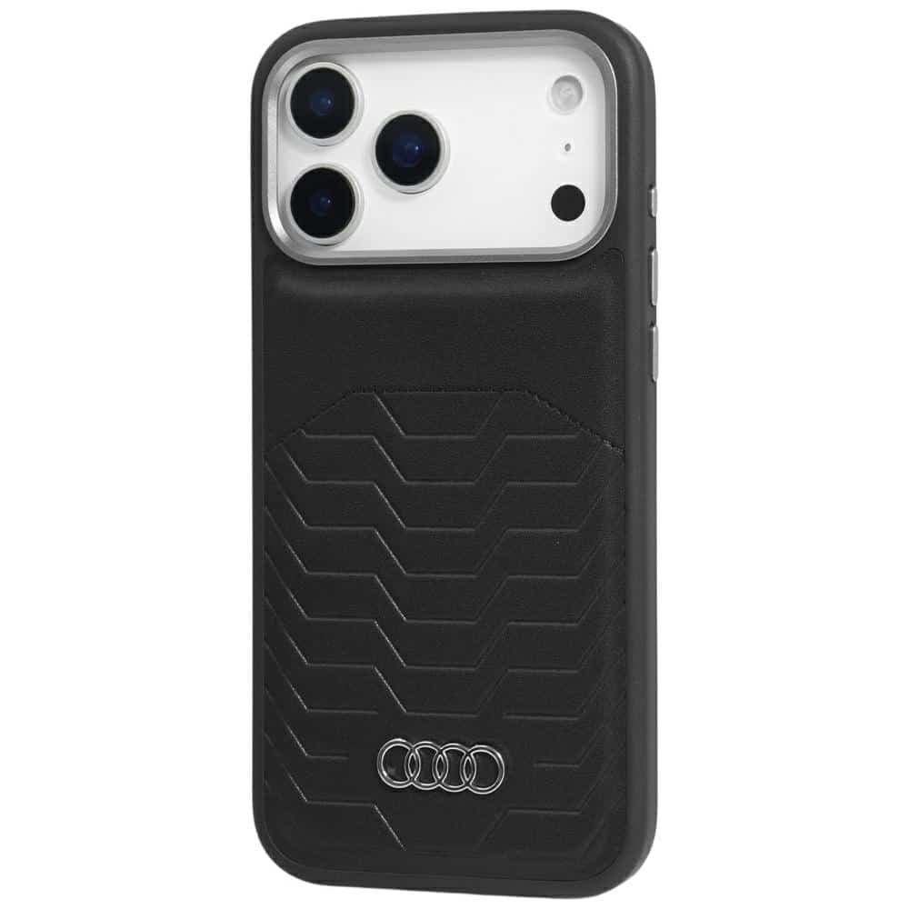 Audi GT Συνθετικού Δέρματος - θήκη για Apple iPhone 17 Pro Max - Μαύρο 3