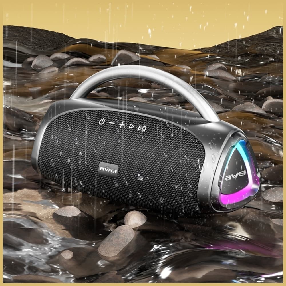AWEI KA39 Ασύρματο Ηχείο 100W Bluetooth 5.3, Φορητό Εξωτερικό, Μαύρο 7