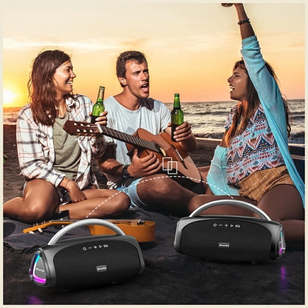 AWEI KA39 Ασύρματο Ηχείο 100W Bluetooth 5.3, Φορητό Εξωτερικό, Μαύρο 9
