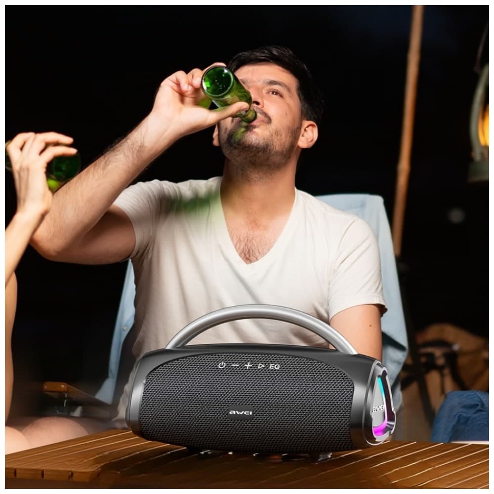 AWEI KA39 Ασύρματο Ηχείο 100W Bluetooth 5.3, Φορητό Εξωτερικό, Μαύρο 10