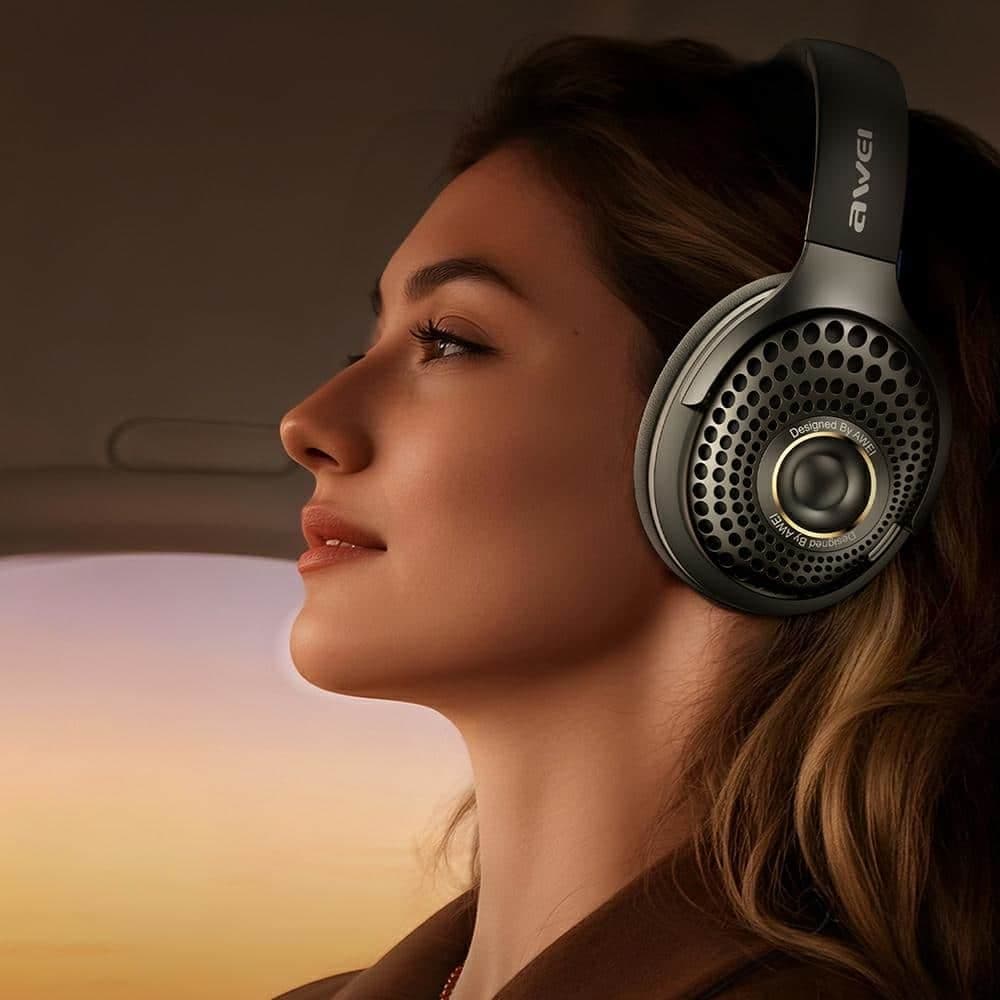 AWEI AT30 Ασύρματα Ακουστικά Over-Ear Bluetooth 6.0, Μαύρο 3