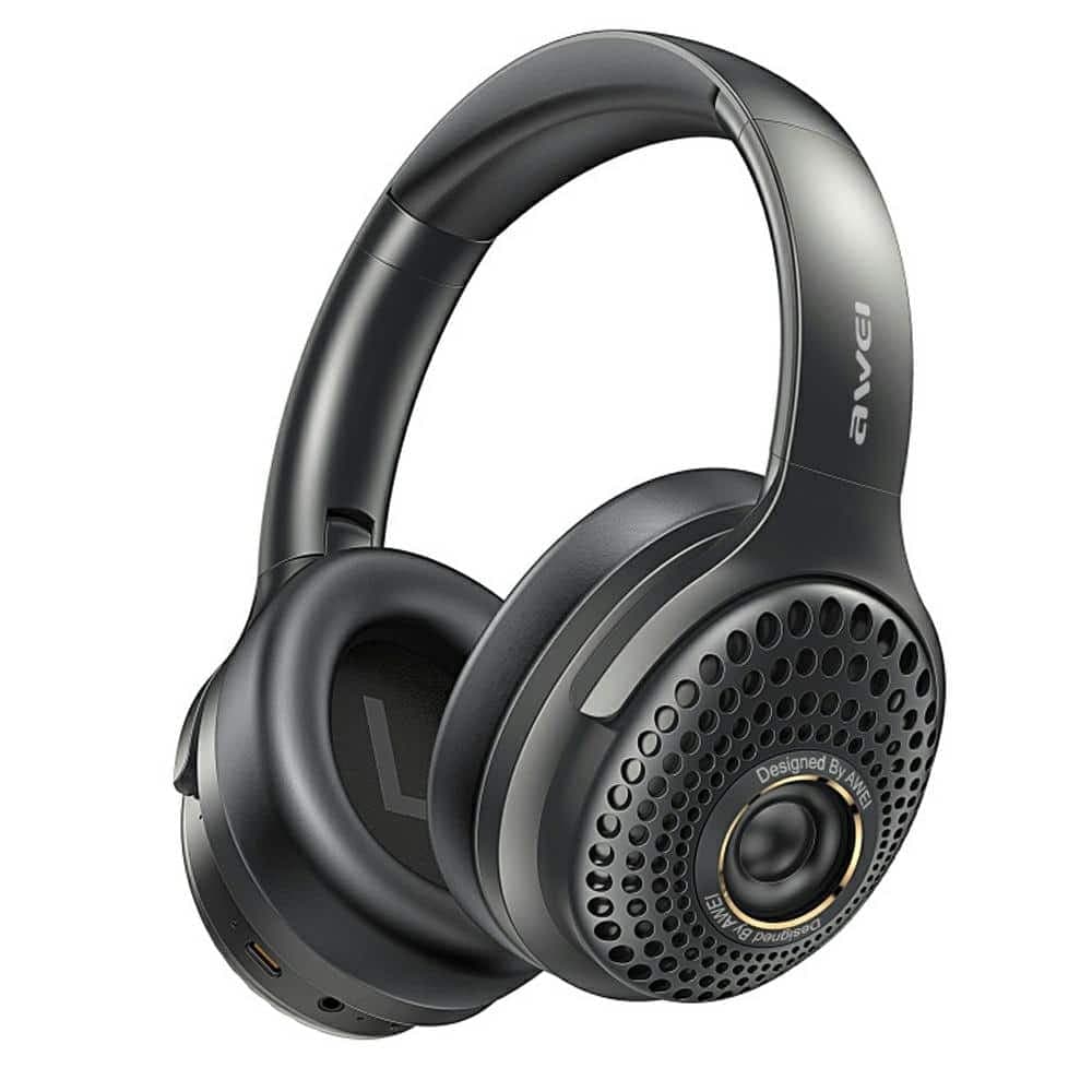 AWEI AT30 Ασύρματα Ακουστικά Over-Ear Bluetooth 6.0, Μαύρο