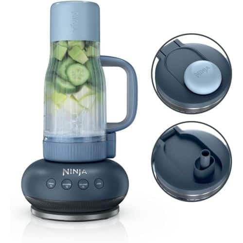 Ninja DB351EUCY Μπλέντερ BlendBoss 710ml με Αφαιρούμενο Κύπελλο Ταξιδιού, 3 Προκαθορισμένες Λειτουργίες, Cyberspace EU