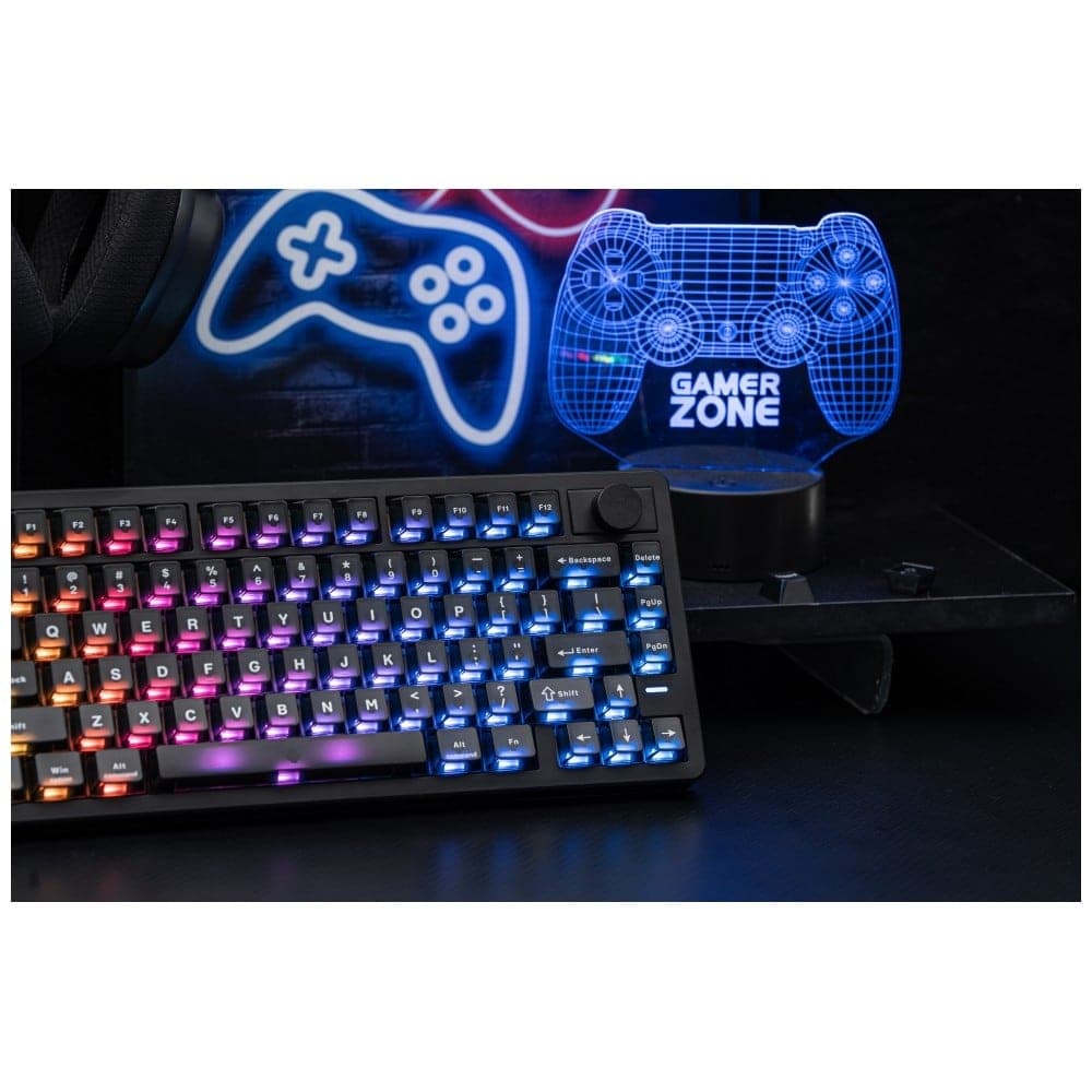 Epomaker HE75 V2 Μηχανικό Πληκτρολόγιο, Jade HE Switch, Μαύρο-Κρεμ 11