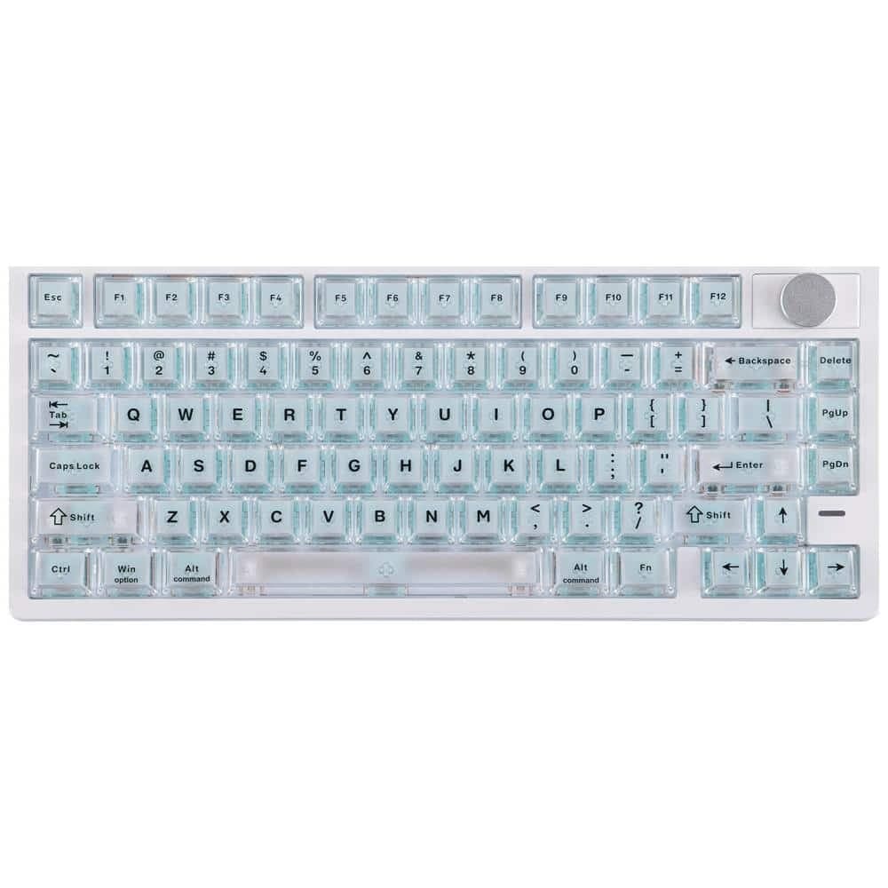 Epomaker HE75 V2 Μηχανικό Πληκτρολόγιο, Jade HE Switch, Λευκό-Κρεμ
