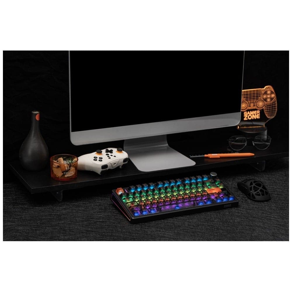 Epomaker TH80 V2 Μηχανικό Πληκτρολόγιο, Jade Switch, Μαύρο-Γκρι-Κρεμ 18