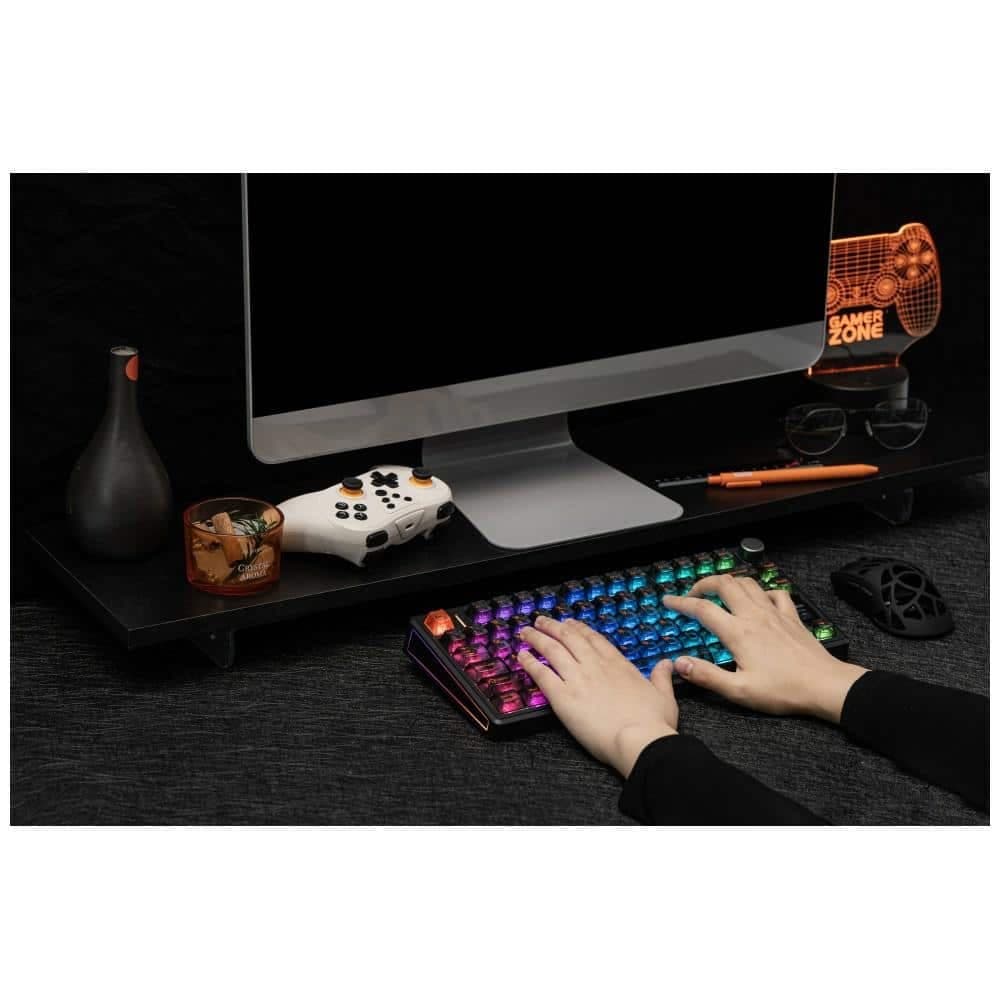 Epomaker TH80 V2 Μηχανικό Πληκτρολόγιο, Jade Switch, Μαύρο-Γκρι-Κρεμ 19