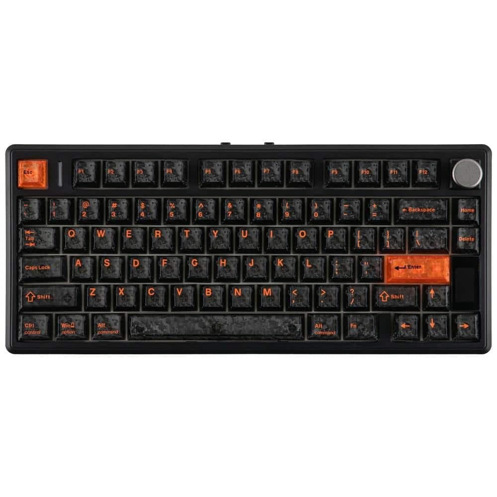 Epomaker TH80 V2 Μηχανικό Πληκτρολόγιο, Jade Switch, Μαύρο-Γκρι-Κρεμ