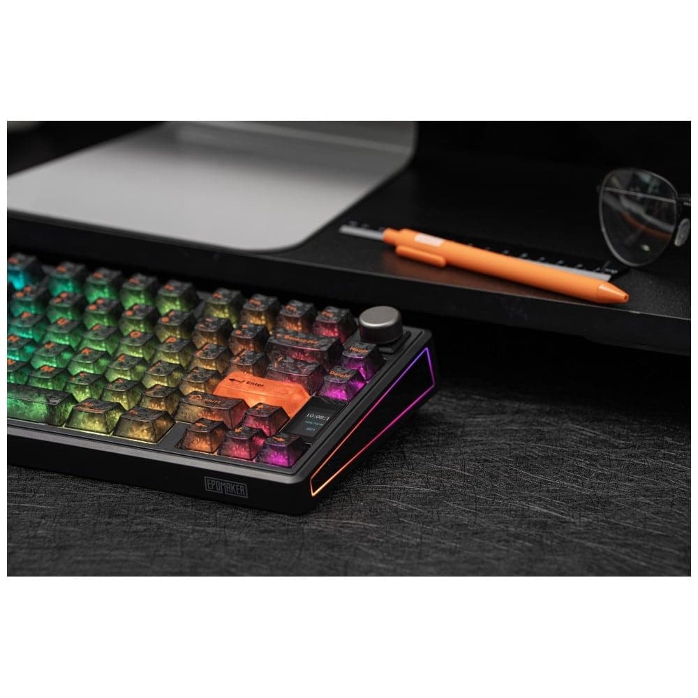 Epomaker TH80 V2 Μηχανικό Πληκτρολόγιο, Jade Switch, Μαύρο-Γκρι-Κρεμ 22