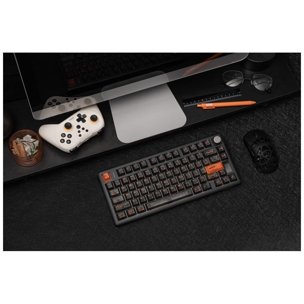 Epomaker TH80 V2 Μηχανικό Πληκτρολόγιο, Jade Switch, Μαύρο-Γκρι-Κρεμ 25