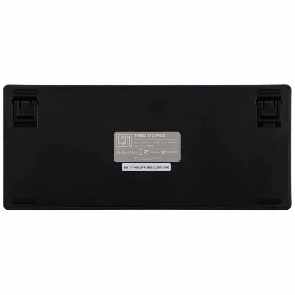 Epomaker TH80 V2 Μηχανικό Πληκτρολόγιο, Jade Switch, Μαύρο-Γκρι-Κρεμ 2