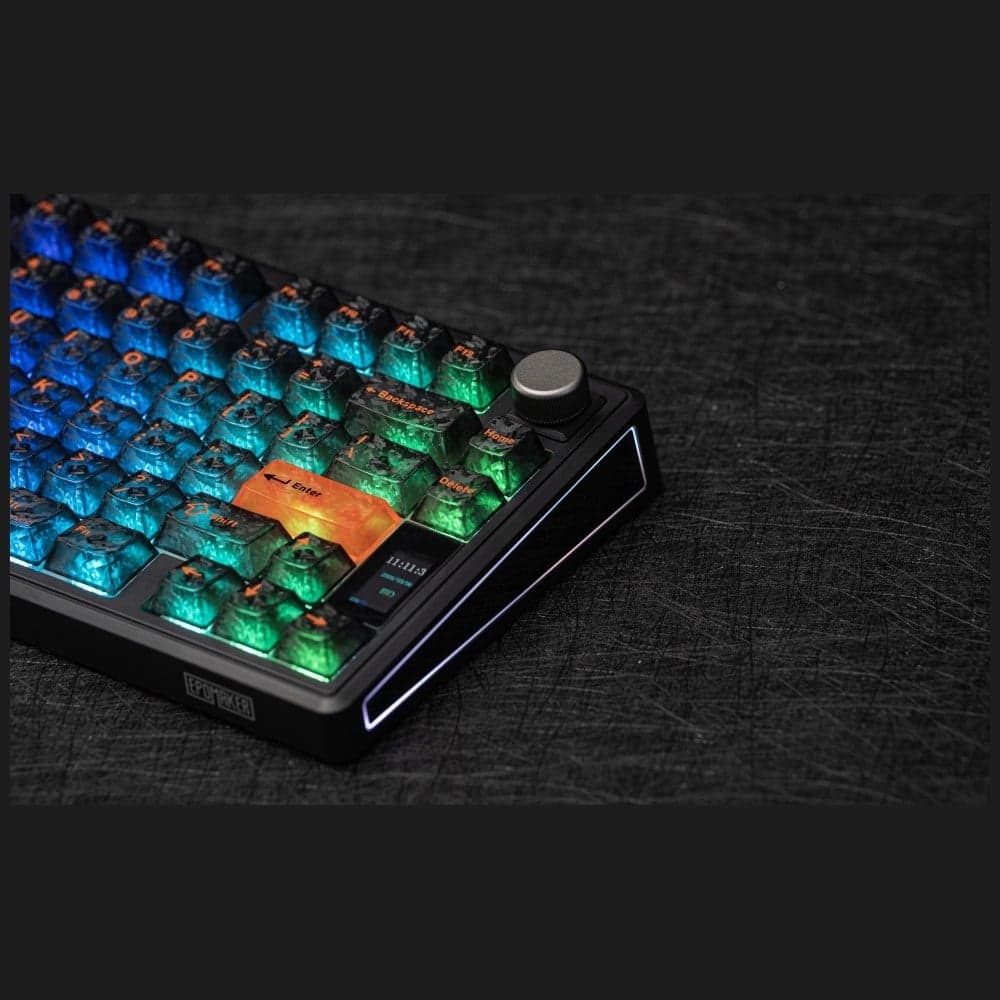 Epomaker TH80 V2 Μηχανικό Πληκτρολόγιο, Jade Switch, Μαύρο-Γκρι-Κρεμ 32