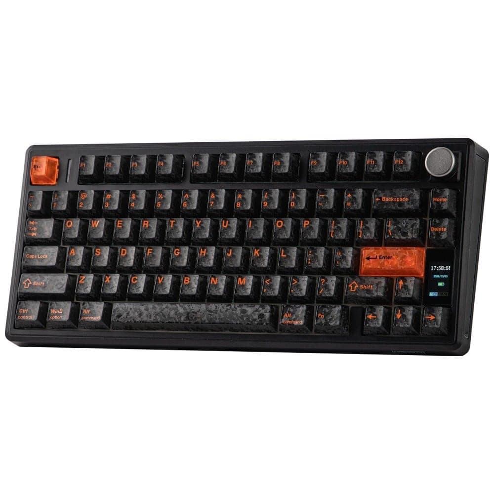 Epomaker TH80 V2 Μηχανικό Πληκτρολόγιο, Jade Switch, Μαύρο-Γκρι-Κρεμ 4
