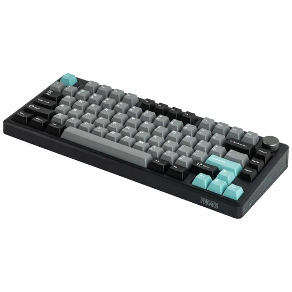 Epomaker TH80 V2 Pro Μηχανικό Πληκτρολόγιο, Silent V2 Switch, Μαύρο-Θαλασσινό Αλάτι 2