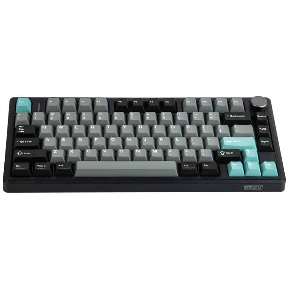 Epomaker TH80 V2 Pro Μηχανικό Πληκτρολόγιο, Silent V2 Switch, Μαύρο-Θαλασσινό Αλάτι 3