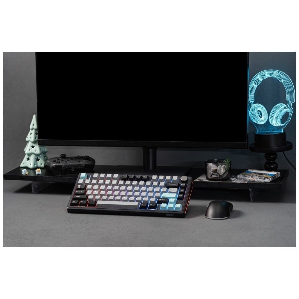 Epomaker TH80 V2 Pro Μηχανικό Πληκτρολόγιο, Silent V2 Switch, Μαύρο-Θαλασσινό Αλάτι 13