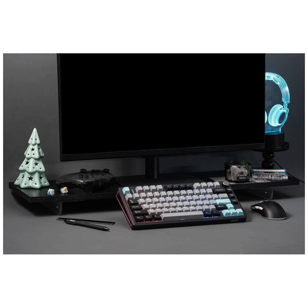 Epomaker TH80 V2 Pro Μηχανικό Πληκτρολόγιο, Silent V2 Switch, Μαύρο-Θαλασσινό Αλάτι 14