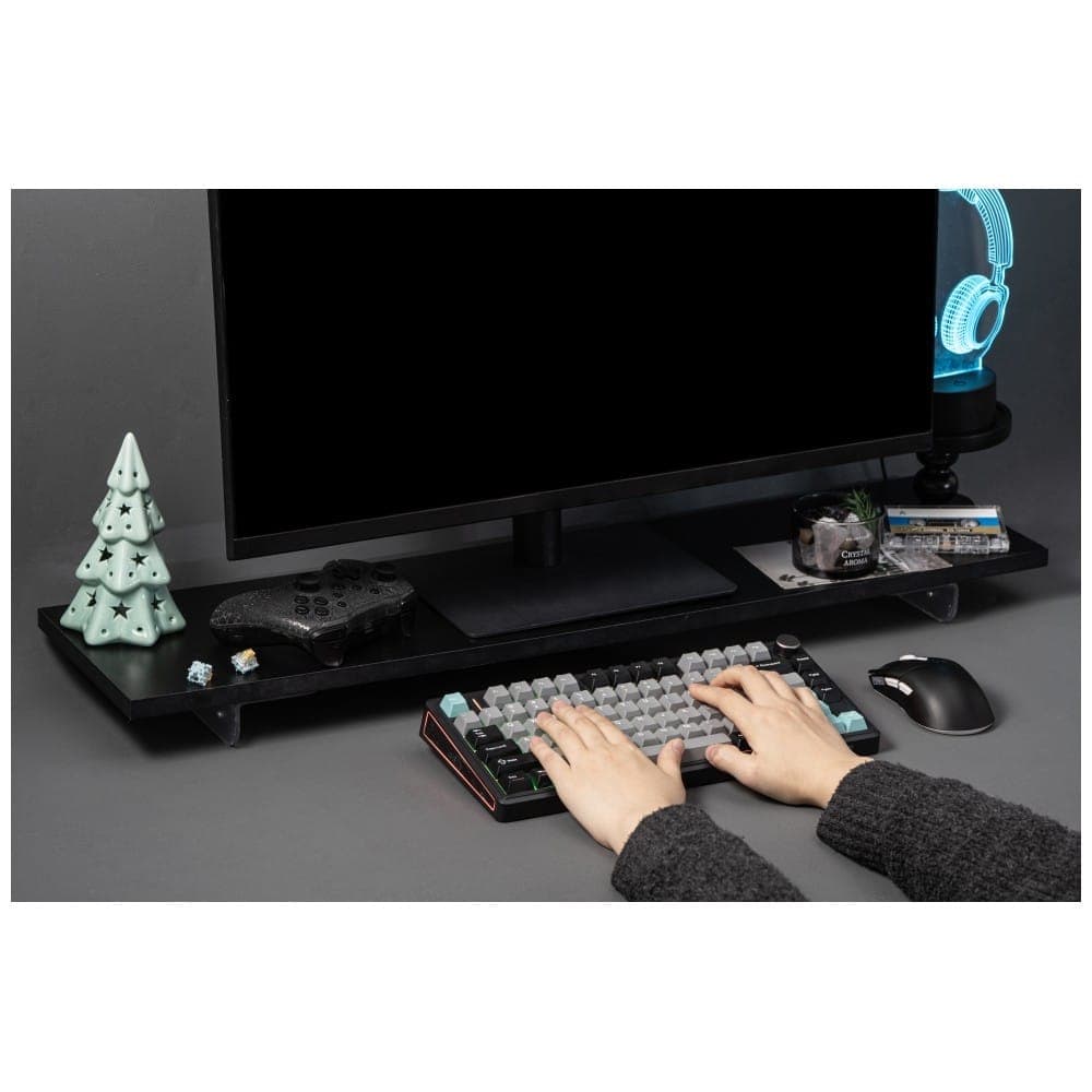 Epomaker TH80 V2 Pro Μηχανικό Πληκτρολόγιο, Silent V2 Switch, Μαύρο-Θαλασσινό Αλάτι 15