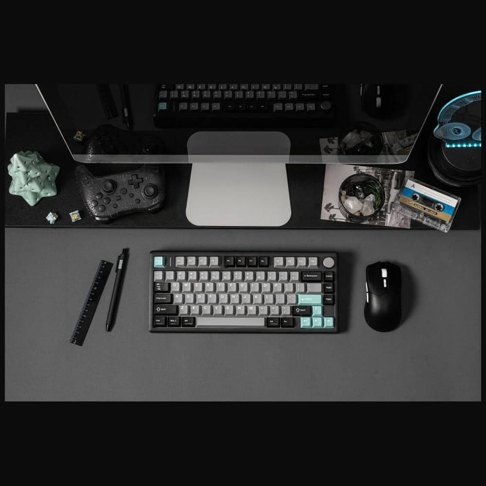 Epomaker TH80 V2 Pro Μηχανικό Πληκτρολόγιο, Silent V2 Switch, Μαύρο-Θαλασσινό Αλάτι 17