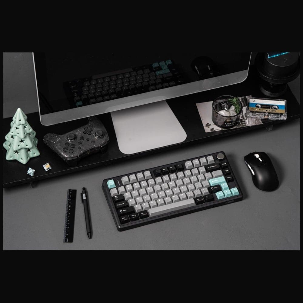 Epomaker TH80 V2 Pro Μηχανικό Πληκτρολόγιο, Silent V2 Switch, Μαύρο-Θαλασσινό Αλάτι 18