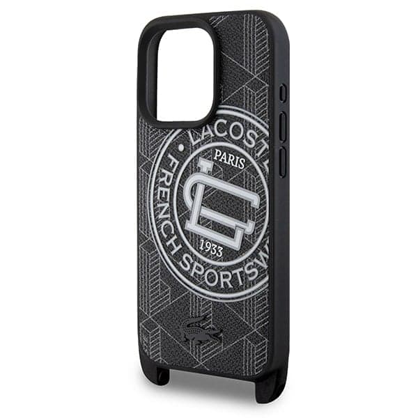 Lacoste LCHMP16XSPSWK Μαύρη σκληρή θήκη για iPhone 16 Pro Max 6,9" Mono Sportswear MagSafe 5