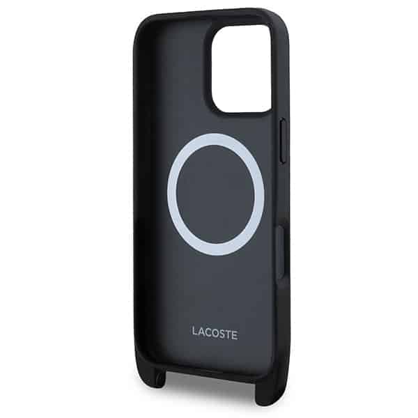 Lacoste LCHMP16XSPSWK Μαύρη σκληρή θήκη για iPhone 16 Pro Max 6,9" Mono Sportswear MagSafe 6