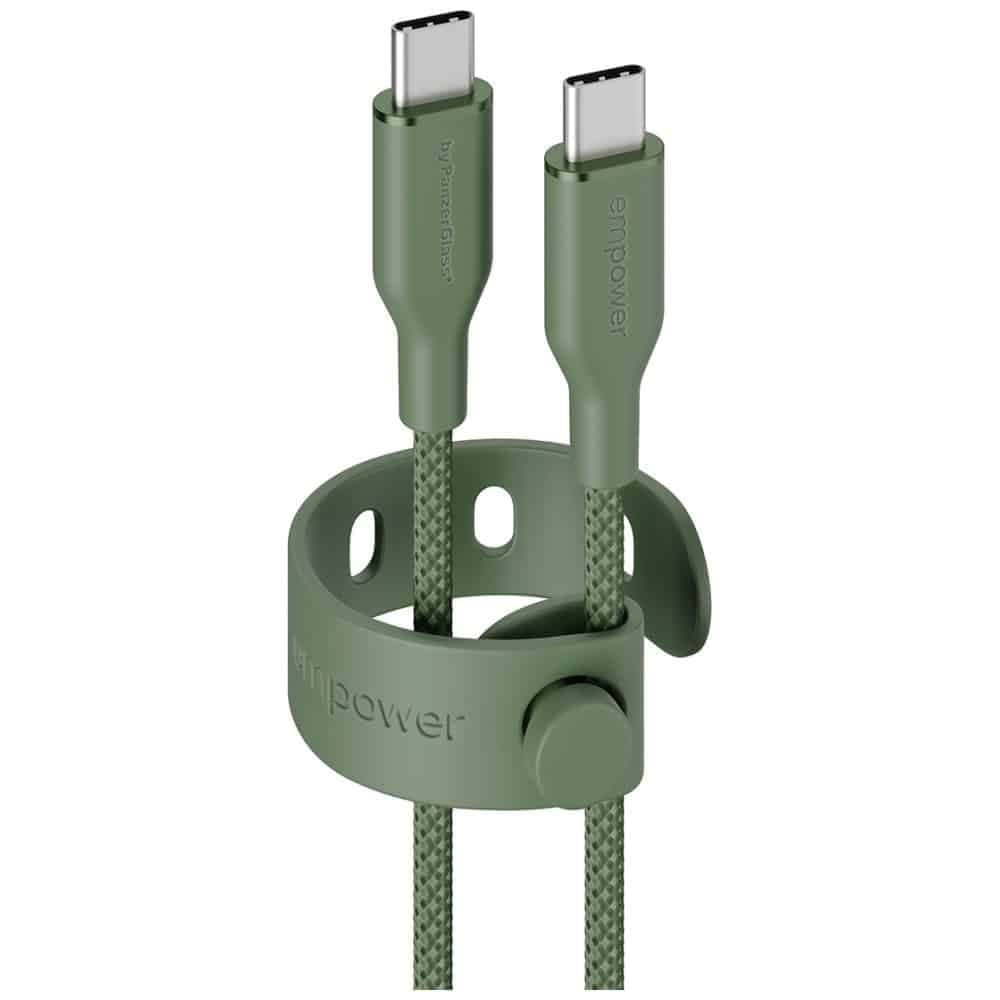 PanzerGlass Empower Racing 60W Καλώδιο USB-C σε USB-C 2m, Πράσινο 2