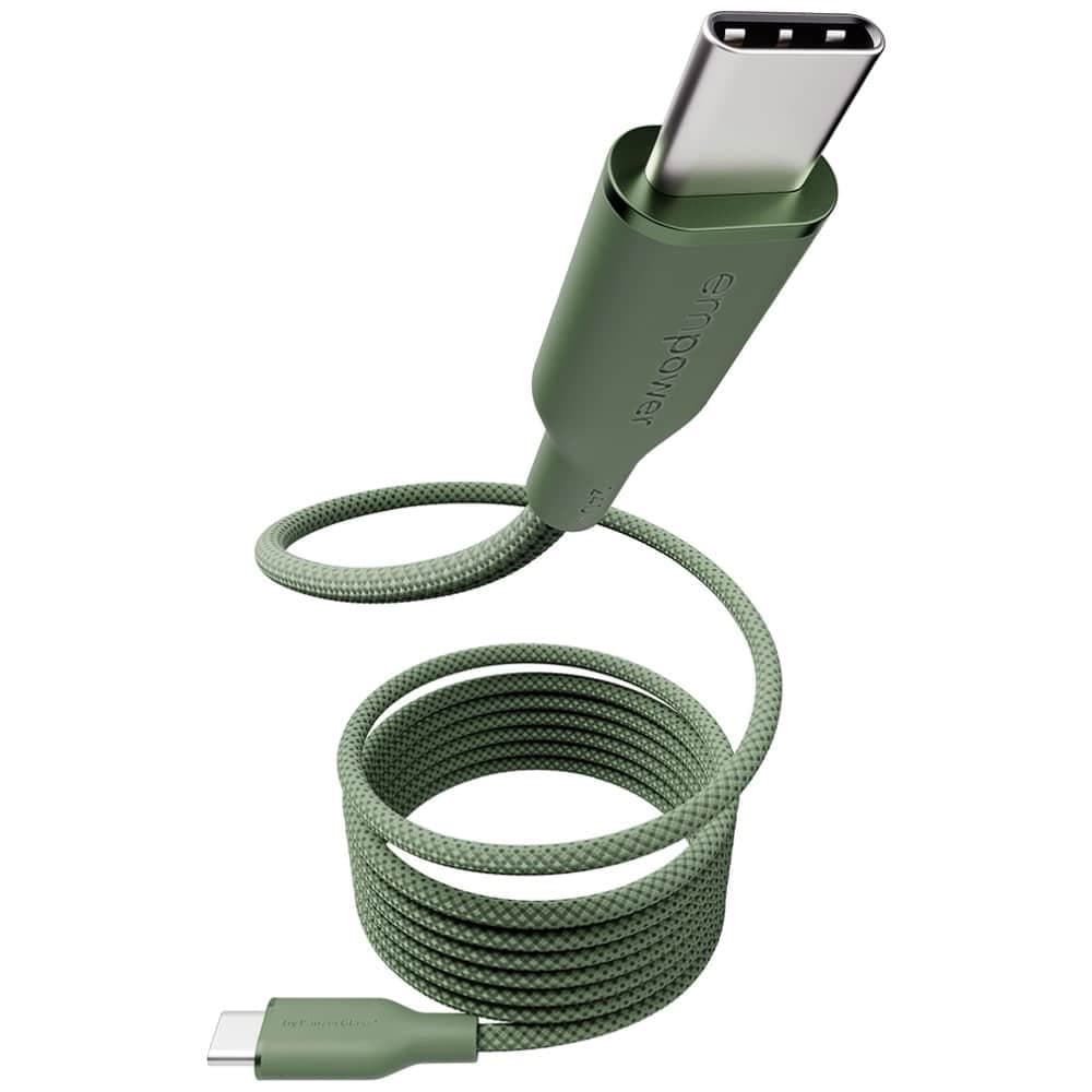 PanzerGlass Empower Racing Καλώδιο USB-C σε USB-C 240W, 1.5m, Πράσινο 2