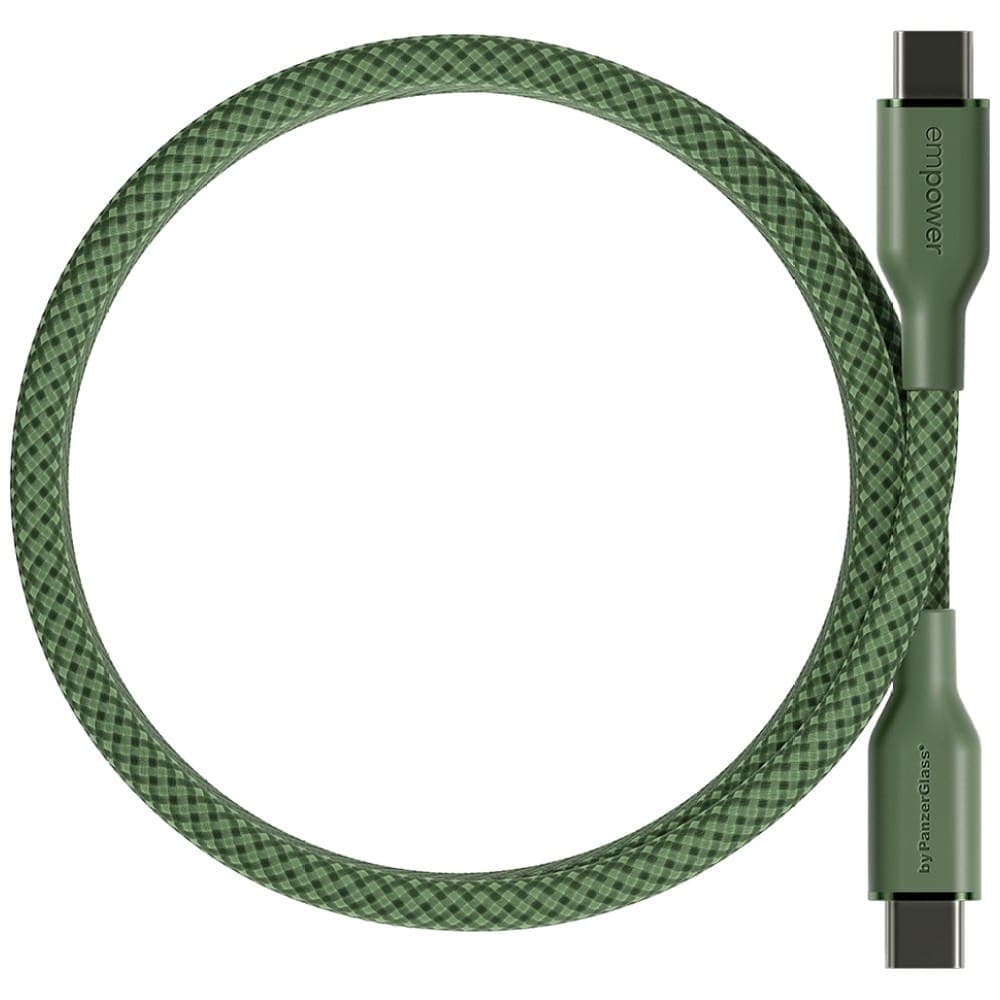 PanzerGlass Empower Racing Καλώδιο USB-C σε USB-C 240W, 1.5m, Πράσινο 4