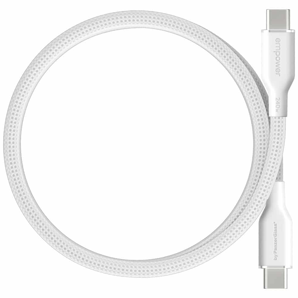 PanzerGlass Magnetic Καλώδιο 240W USB-C σε USB-C, 1,5m, Ασημί Λευκό 3