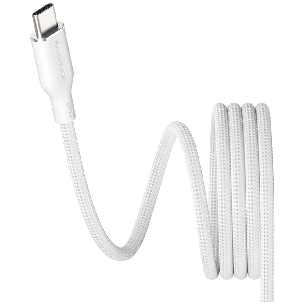 PanzerGlass Magnetic Καλώδιο 240W USB-C σε USB-C, 1,5m, Ασημί Λευκό 4