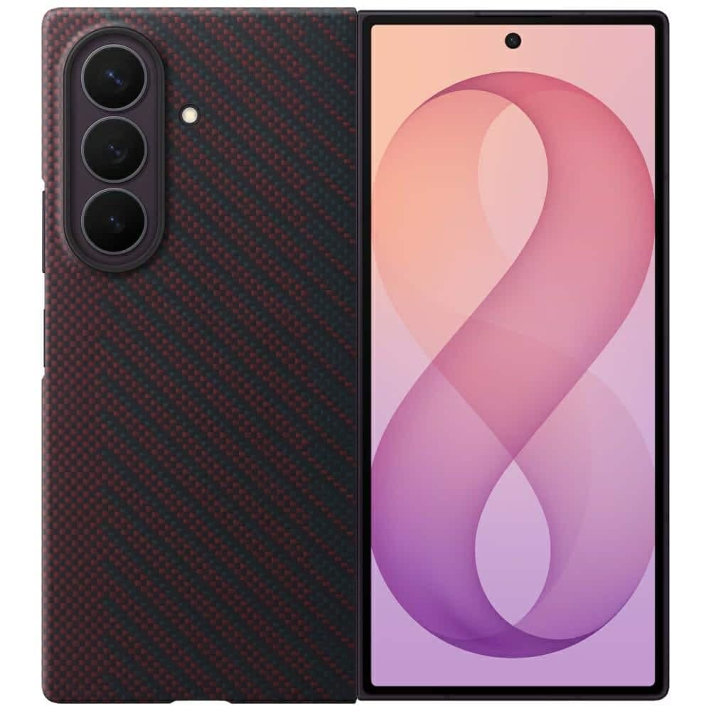 Samsung Carbon Magnet - θήκη για Samsung Galaxy Z Fold8 Ultra - Κόκκινο