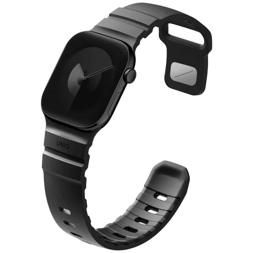 UNIQ Alton Λουράκι για Apple Watch 42/41/40mm, Σιλικόνης, Μαύρο 4