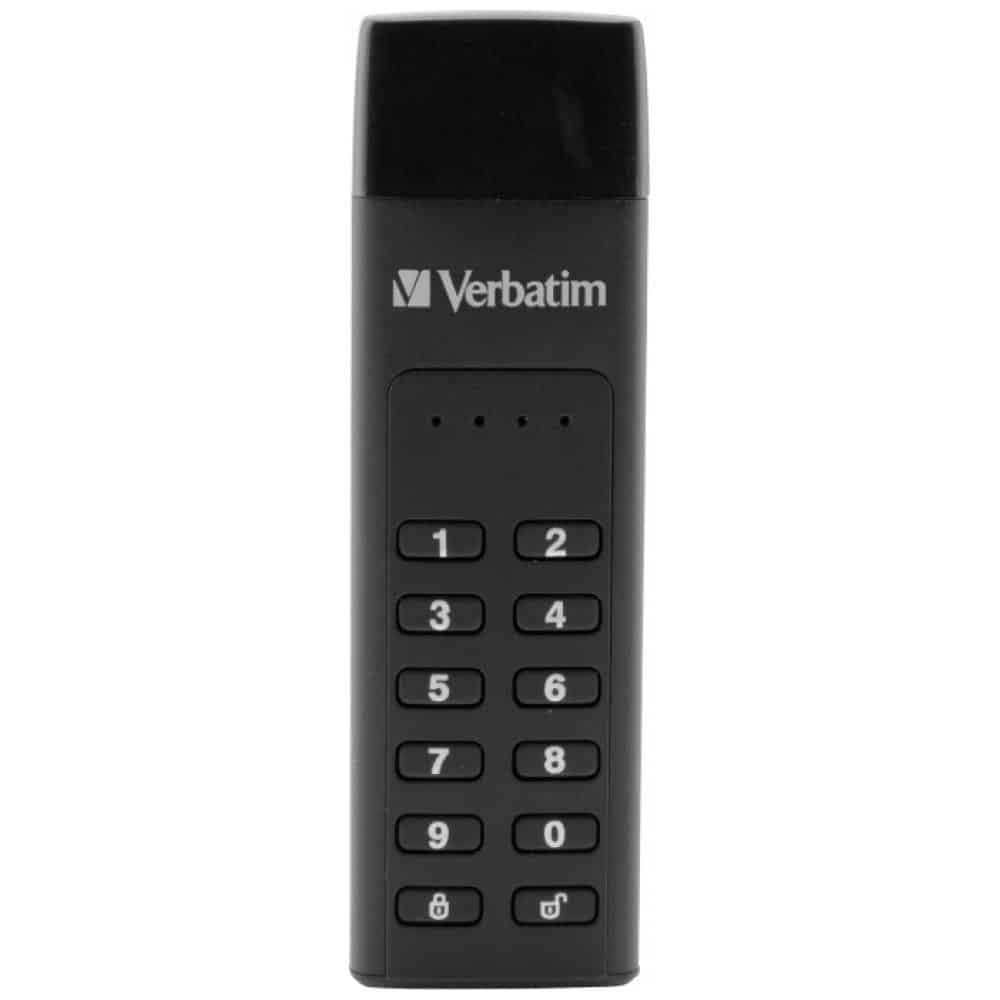 Εξωτερικός δίσκος Verbatim Keypad Secure USB 3.2 Gen 1 64GB μαύρο 49431 2