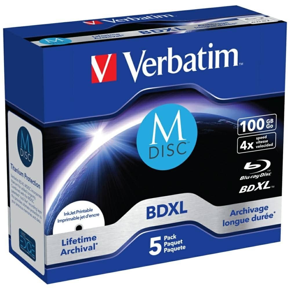 Verbatim BDXL 100GB 4X Printable Δίσκοι Blu-ray, 5 Τεμάχια, 43834 3