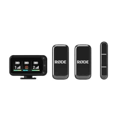 Rode Wireless Micro Camera Kit με 2 Πομπούς και 1 Δέκτη (Type-C), Μαύρο EU
